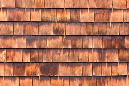 Cedar shake siding